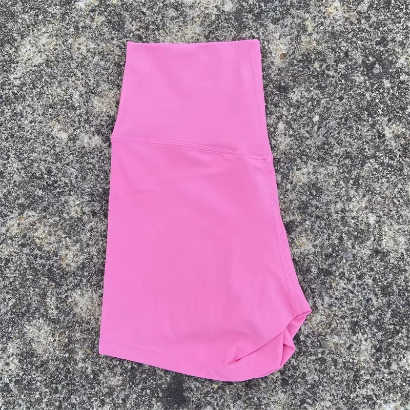Sexy Solid Color High Waist Athletic Yoga Short Leg Cycling Women Fitness Sport Short Comprehensive Training Jogging Squat Proof - Matrix Studios