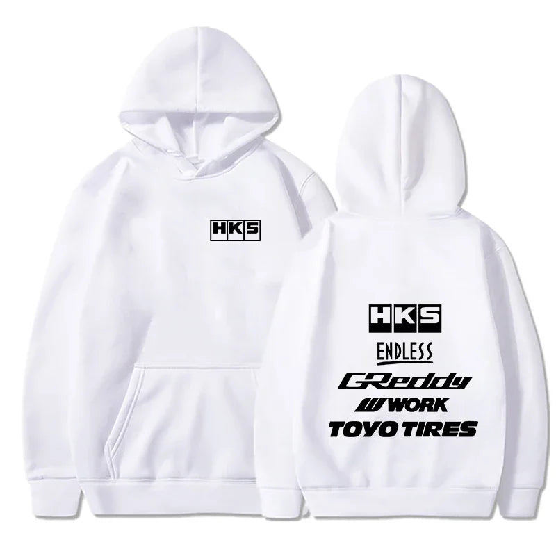 2025 Men Fashion Cool Hoodie Japan JDM Modified Car HKS ENDLESS Hoody Men Women Vintage Casual Sweatshirt Long Sleeve Pullovers - Matrix Studios