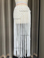 Beachapche Hand Crochet Tassel Skirts Women Fashion Sexy Side High Knitted  Beach Cover Ups - Matrix-studios.com