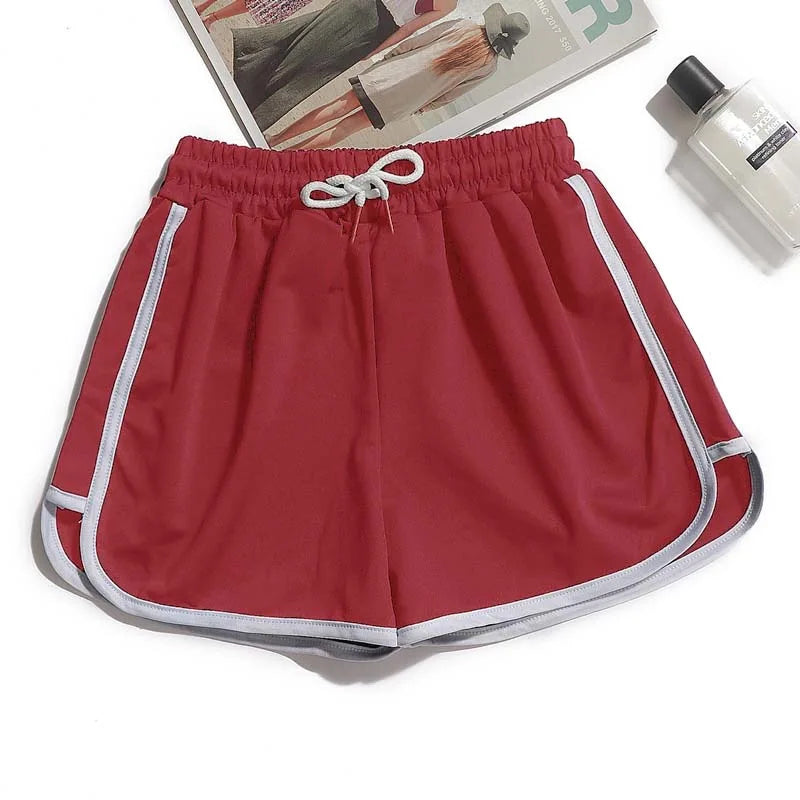 1pcs Summer Women Casual Solid Shorts Girl Gym Workout Shorts Pants Ladies Mid Waisted Yoga Short Student  Loose Shorts S-3XL - Matrix Studios