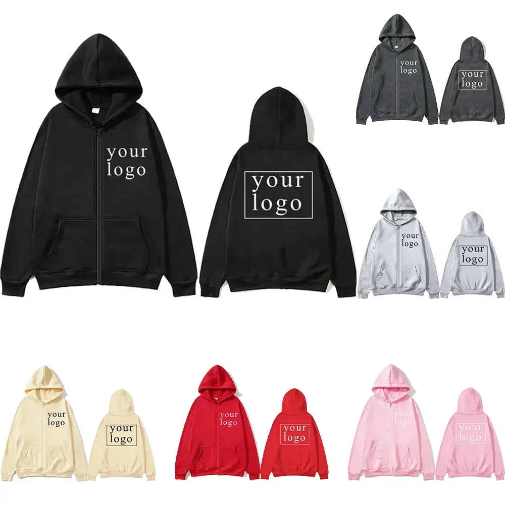 New Men Women DIY Zipper cardigan hoodie 2025 New Fashion Your Own Design Brand Logo/Picture Personalized Custom Anywhere - Matrix Studios