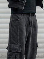 Y2k New Baggy Jeans Male Hip Hop Harajuku Trousers Wide Leg Denim Pants Men's Jeans Streetwear Korean Oversize Cargo Pants - Matrix Studios