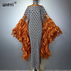 WINYI Pleated Elastic Slim Dress Beach Cover Up Kaftan Abaya Dubai Luxury Party Dress Crimping Evening Dress Abaya Muslim Woman - Matrix-studios.com