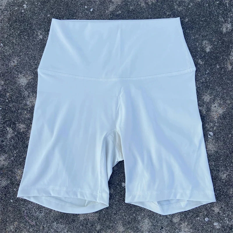 Solid Color Women Fitness Sports Short High Waist Yoga Short Leg Cycling Comprehensive Training Jog Squat Proof Internal Pocket - Matrix Studios