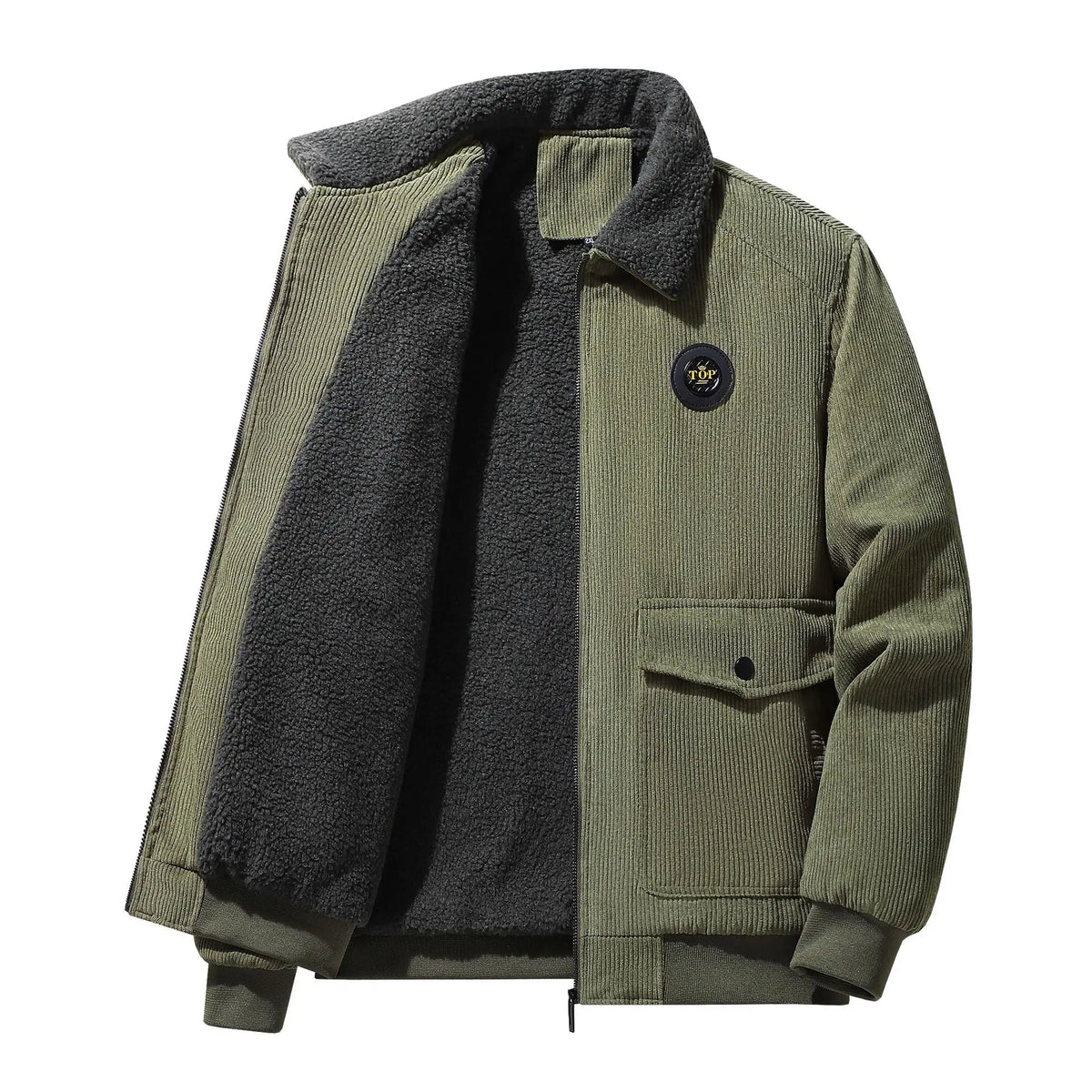 Men Corduroy Winter Coats Fleece Down Jackets Casual Jaquetas New Fashion Male Thicker Warm Parkas Short Winer Jackets Size 5XL - Matrix Studios