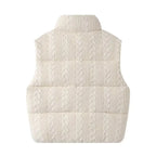 Women's Vest Jackets Coat Knitted Outwear Beige Sleeveless Tops Solid Waistcoat Solid Streetwear Fashion 2024 inszart Woman Coat - Matrix Studios