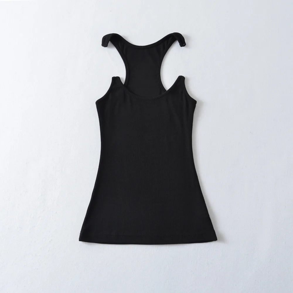 Women Ypro Ribbed Invisible Strap Tank Top Camis Tee - Matrix-studios.com