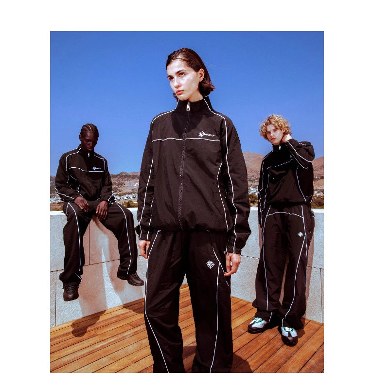 2025 Y2K Hoodies Men Harajuku Hip Hop Letter Graphic Loose Sweatshirts Punk Rock Gothic Clothes Tops Pants Streetwear suit
