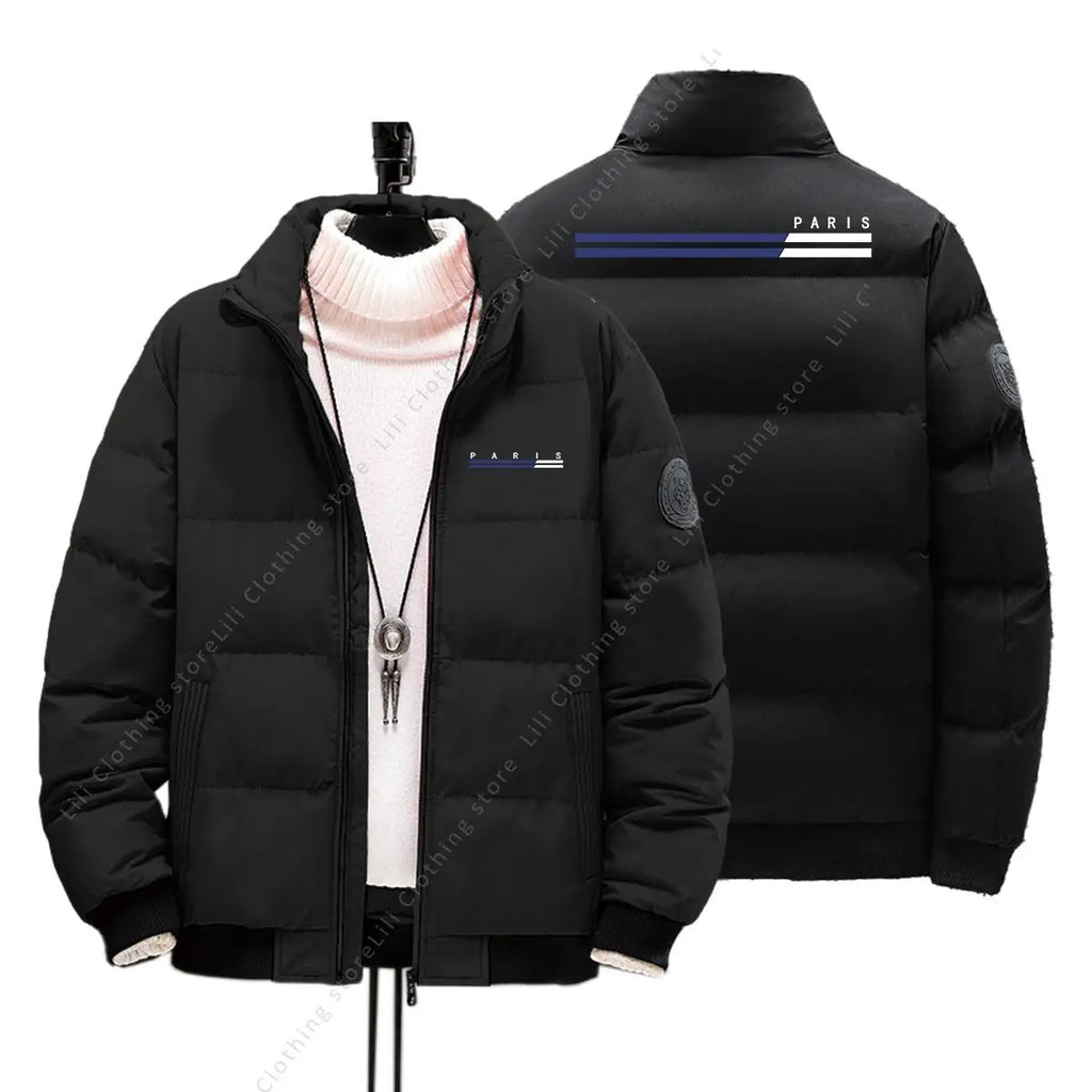 PARIS Graphic Letter Down Jackets Mens Winter Jackets Thick Warm Parkas Coats Clothing Fashion Men Puffer Jacket True to Size - Matrix Studios
