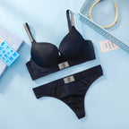 Victoria s Secret Wireless Demi T Shirt Bra Panties Set Sexy Lingerie Women Bra Set Lace Push Up Comfortable - Matrix-studios.com