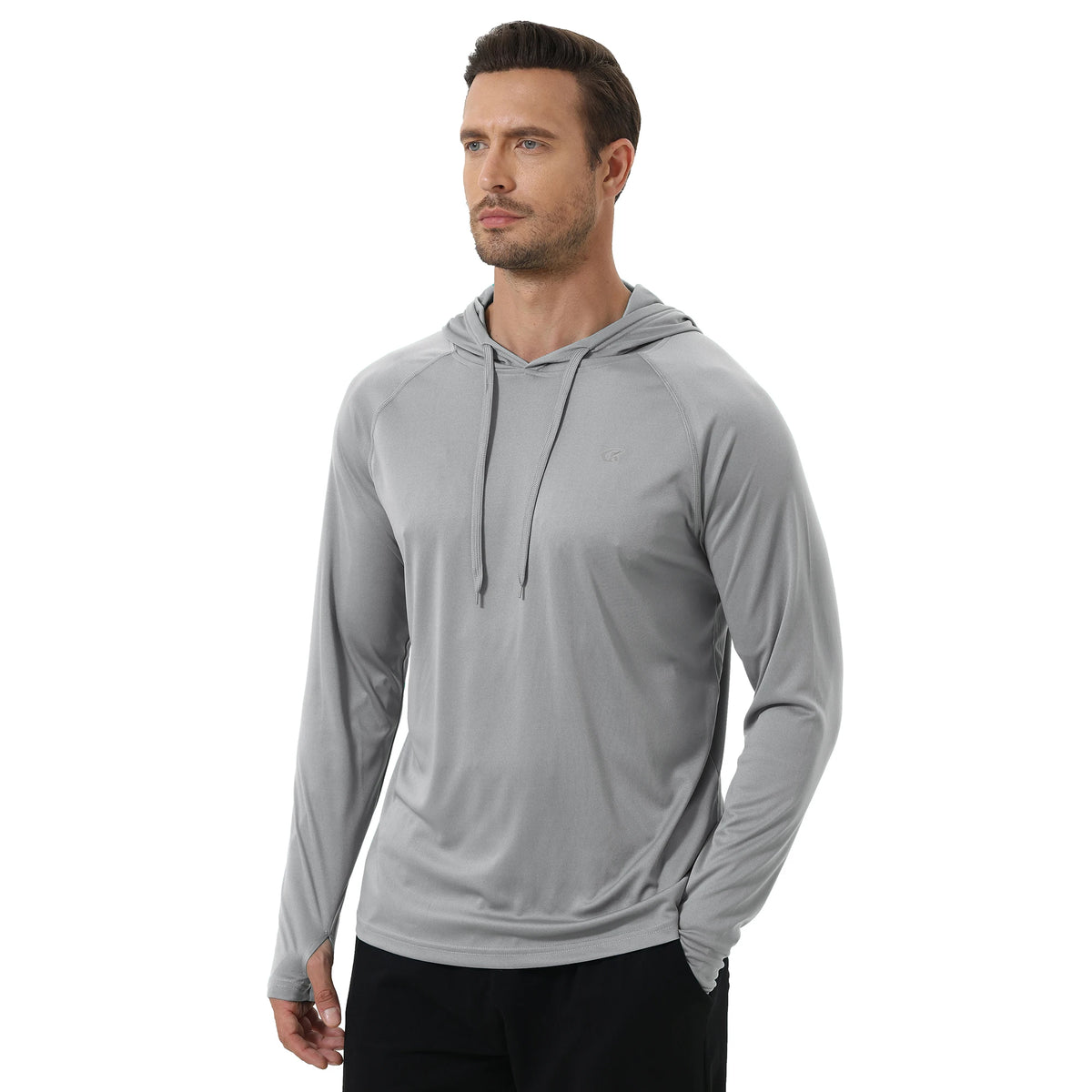 Summer Men's Long Sleeve UPF 50+ Hoodie T-Shirts, Rash Guard Quick Dry T-shirt Outdoor Sport Running Pullover - Matrix Studios