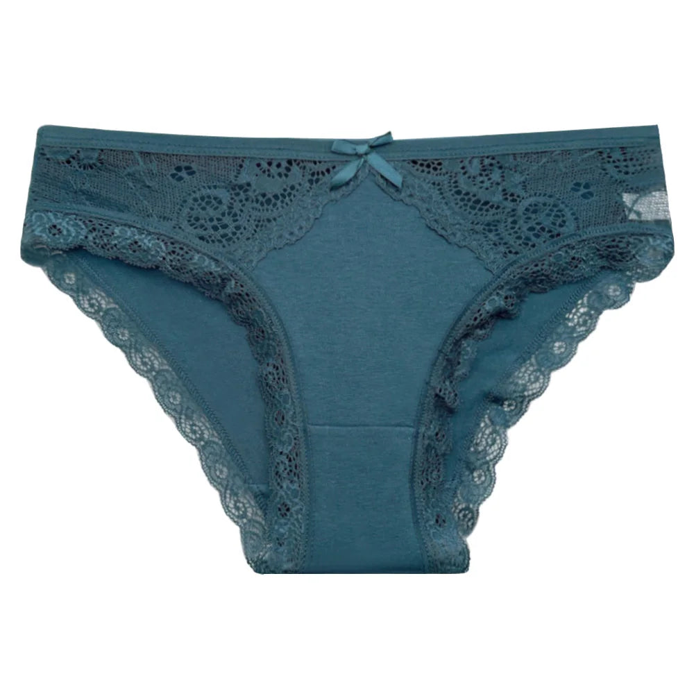 5 PCS/SET New Arrival Low Rise Ladies Sexy Lace Panty Underpants Panties For Women Lingerie Cotton Briefs - Matrix Studios