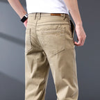 Seven-Color Stretch Jean Men's Trendy Wild Simple 97% Cotton High-End Slim-Fitting Small Straight Casual Men's Clothing Trousers - Matrix Studios