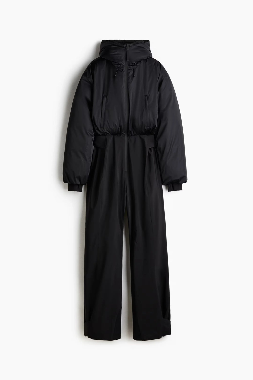 Chic Hooded One Piece Women's Winter Ski Suits Belt Stand Collar High Waist Pockets Overall Jumpsuits 2026 New Lady Warm Skiwear - Matrix Studios