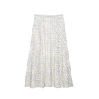 TFAFXY 2026 Summer Bow Plaid Embroidered Blouse Women Sets A-line Midi Long Skirt Suits Y2K - Matrix-studios.com