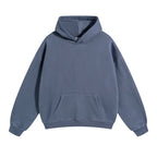ZODF New Thick 350gsm Fleece Hooded Hoodies For Men Unisex Winter Oversized Loose Basic Solid Sweatshirts Pullovers Coats HY0631 - Matrix Studios