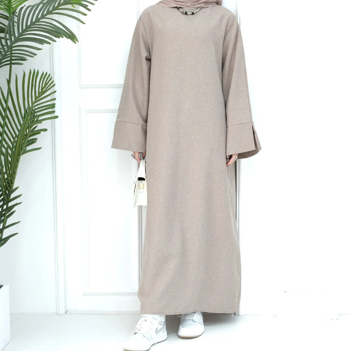 2024 New Dubai Abaya for Muslim Women Eid Ramadan Modest Dress Türkiye Loose Large Elegant Dress Gown Female Islam Clothing - Matrix-studios.com