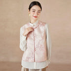 Thin Vest for Women Clothing Ethnic Style Print Vintage Clothes Streetwear Coats Women Jackets Chinese style Casual Summer - Matrix Studios