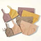 Women Seamless Bra And Panties Set U-Back Bralette Top Comfort Breathable Briefs Ribbed Sexy Lingerie Sports Underwear Set - Matrix-studios.com