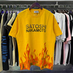 Free shipping New Satoshi Nakamoto fashion T-shirt hotfix rhinestone and Printed with Washed Oversized 100% cotton Men Women T-shirts Y2K Fashion streetwear - Matrix-studios.com