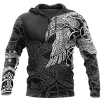 Mens Hoodies Vikings eagle Tattoo Fashion Animal pattern 3D Printed Style Casual Harajuku Hip Hop Pullover Oversized Sudaderas - Matrix Studios