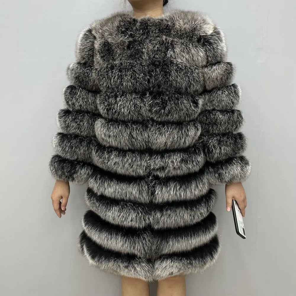 NEW style  4in1 real fur coats Women Natural Real Fur Jackets Vest Winter Outerwear Women fox fur coat high quality fur Clothes - Matrix Studios