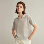 BC657 Luxury Brand Women's Clothing Fashion Ladies Knitted Pullover Linen Silk Polo Shirts Sweaters For Woman - Matrix-studios.com