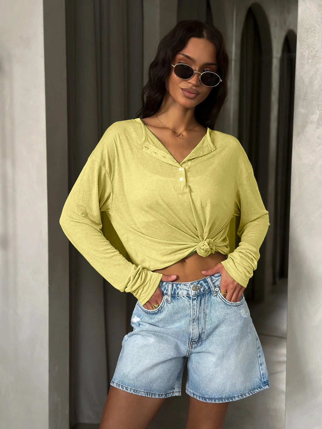 Hirsionsan 2025 Basic soft  T Shirts Women Summer autumn Long Sleeves Loose Bottom Tees Ladies Casual Knitted Soft Woman Tops - Matrix-studios.com