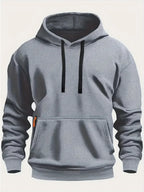 Fall/Winter New Arrival Men's Fleece Hoodie High Quality Solid Color Hooded Sweatshirt Male Fashionable Street Style Sweatshirt - Matrix Studios