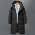 New Winter Men Long Puffer Jackets Hooded Casual Duck Down Coats Quality Male Outdoor Windproof Warm Winter Parkas Mens Clothing - Matrix Studios