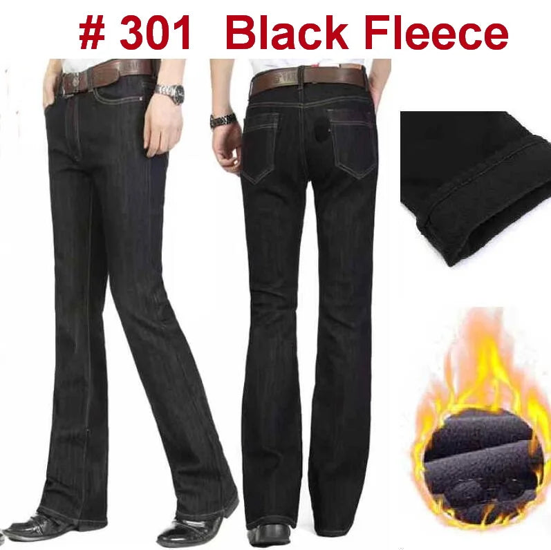 Men's Flare Jeans Mid-Rise Elastic Flare Jeans Fashion Men Flare Jeans Men's Denim Pants Multiple Color Size 26-40 - Matrix Studios