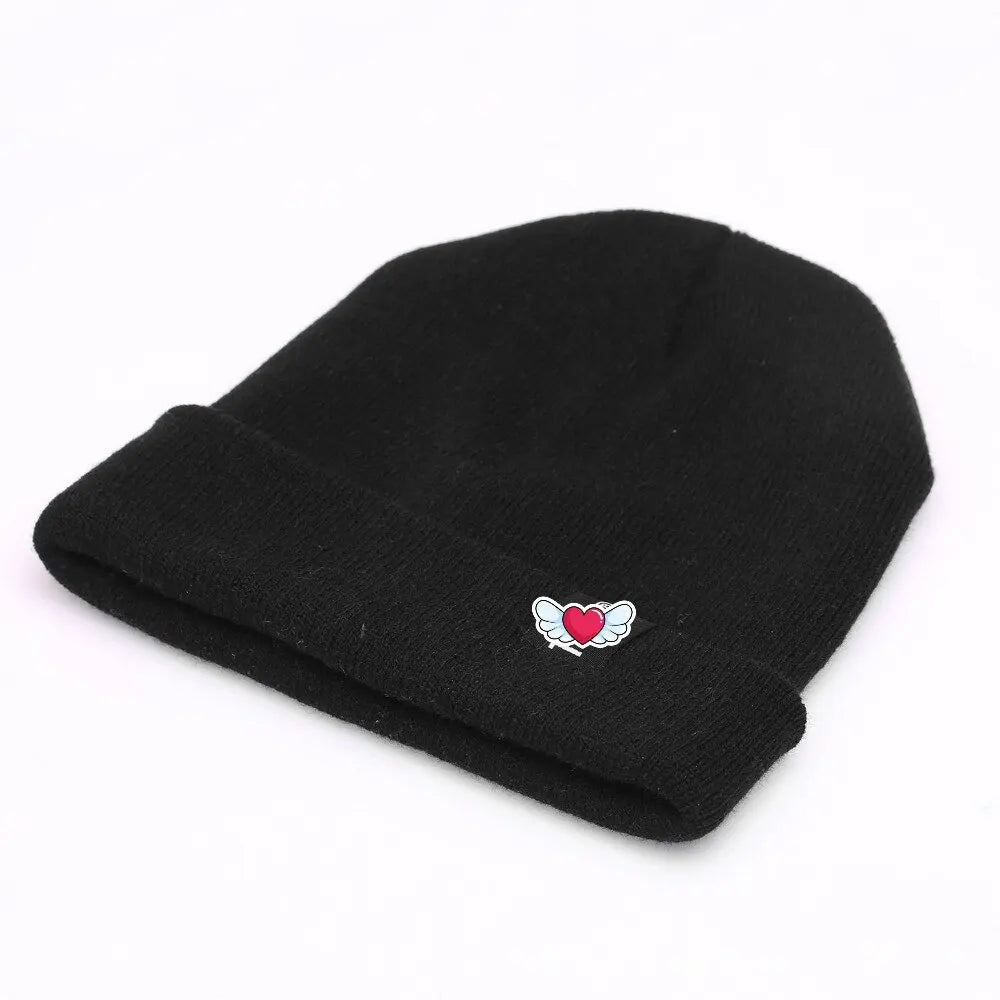 Autumn and Winter Versatile Solid Color  Hat For  Outdoor Warmth and Cold Hat Hip-Hop Fashion Embroidered Knitted Hat