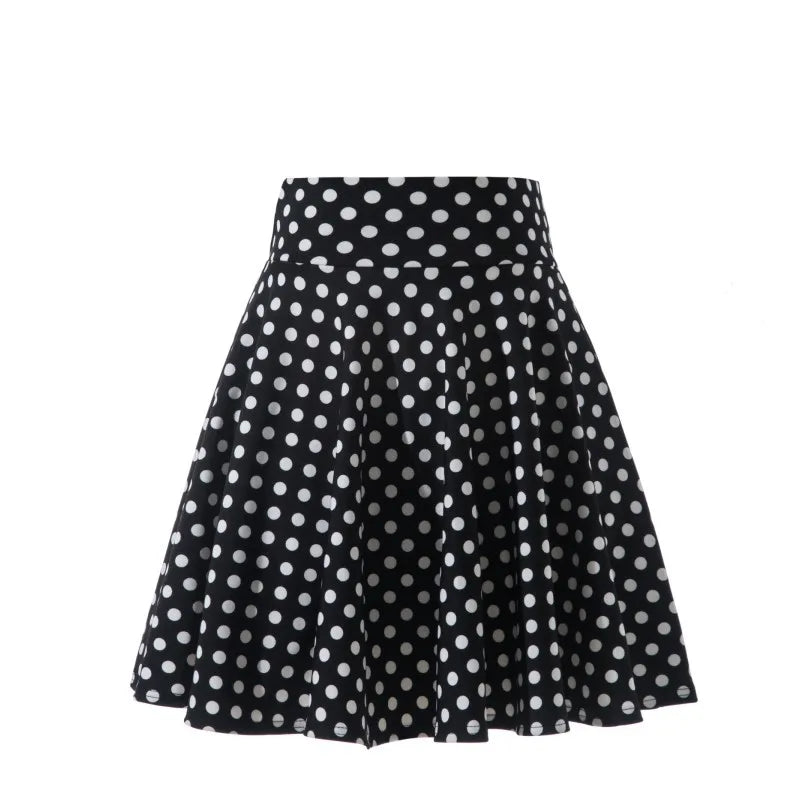 2025 Flared Skirts Women's Basic Shorts Skirt Fashion Versatile Black Casual Mini Skater Medium Pleated Fluffy Skirt Plus Size - Matrix-studios.com