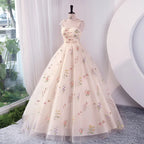 Luxury Floral Embroidery Long Prom Evening Wedding Shooting Dresses Women 2025 Summer Party Formal Occasions Reception Dress - Matrix-studios.com