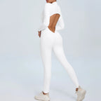 Sports Jumpsuit Woman Gym One Pieces Fitness Overalls Long Jumpsuits Summer Sexy Clothes for Women Long Sleeves Sportswear Blue - Matrix Studios