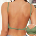Women Invisible Bra Deep U Plunge Bras Backless Top for Dresses Sexy Lingerie with Transparent Strap Push Up Strapless Underwea - Matrix Studios