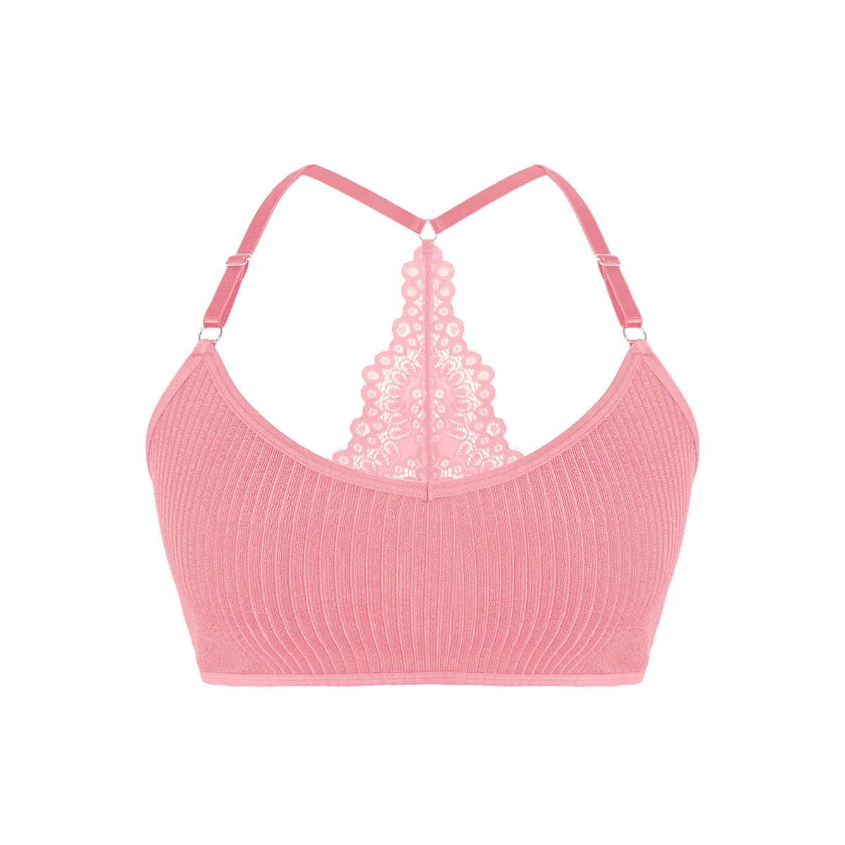 Sexy Women Underwear Backless Ribbed Bras Female Brassiere Breathable Camisole New Fashion Lingerie Solid Wireless Ladies Bras - Matrix Studios