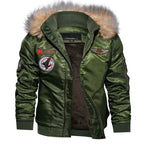 Men's Winter Outdoor Casual Thick Fleece Down Parkas Fur Coat Oversize Plus Velvet Brand Keep Warm Padded Oversized Jacket - Matrix Studios