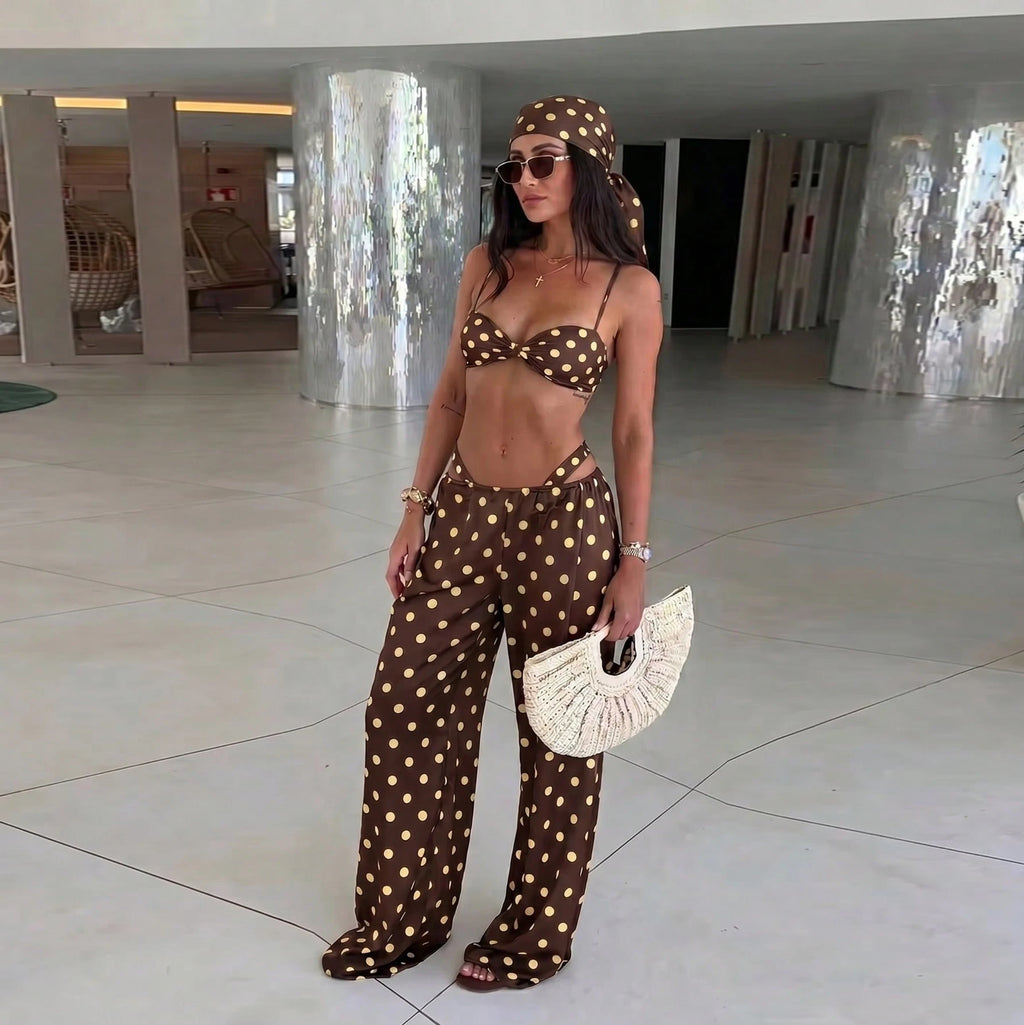 Bandeau 3 Pieces Bikini 2026 Sexy Women Swimsuit Swimwear Female Dress Cover Up Bikini Set Beachwear Bathing Suit Swimming Suit - Matrix-studios.com