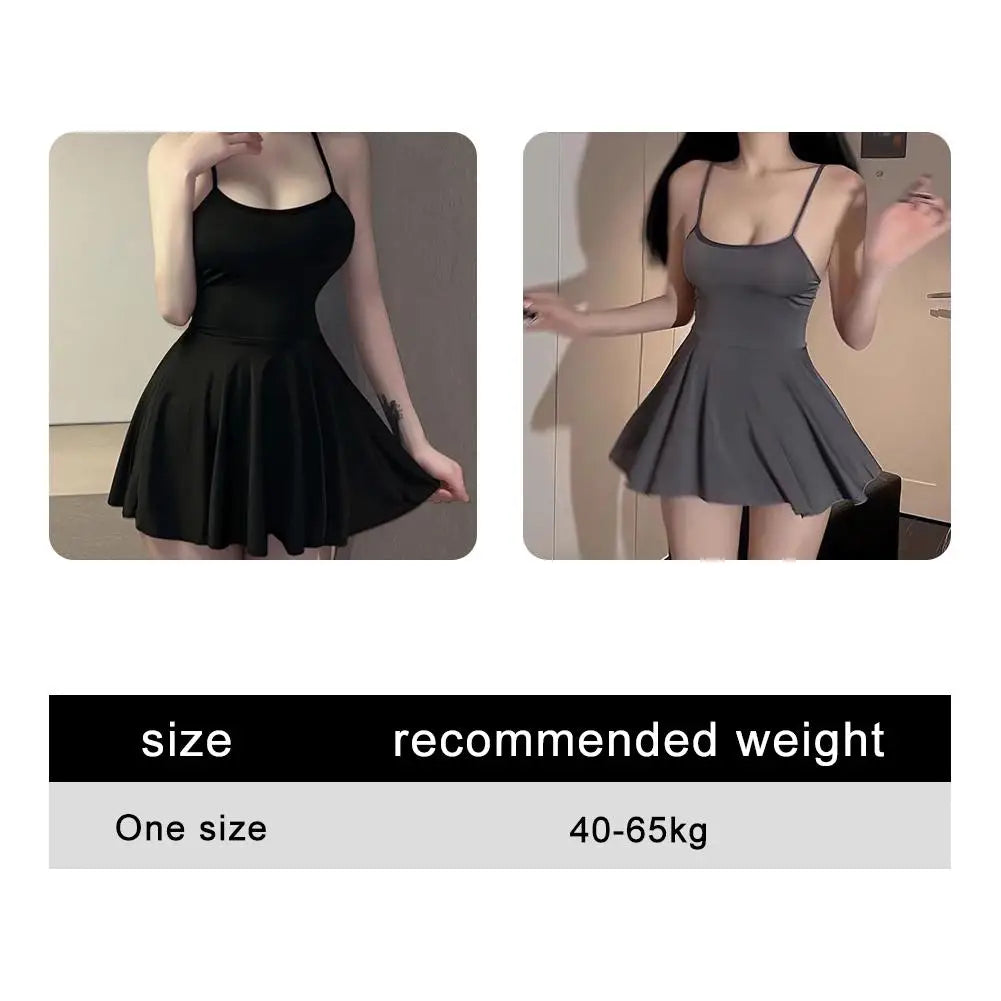 Sexy Women Pleated Micro MINI Dress Bandage Smooth Uniform Slip Mini Dress Night Club Outfits Allure Ruffled Dress Backless - Matrix-studios.com