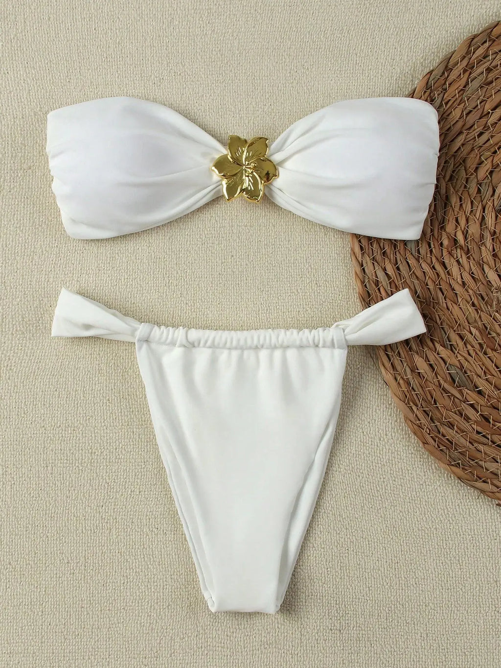 "2026 Sexy Bandeau Push-Up Bikini Set - Brazilian Thong Swimwear for Women" - Matrix-studios.com