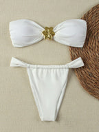 "2026 Sexy Bandeau Push-Up Bikini Set - Brazilian Thong Swimwear for Women" - Matrix-studios.com