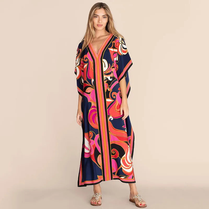 Beach Outfits for Women Cover-ups Swimsuit Bathing Suit Maxi Dress Summer Clothe Plus Size Swimwears - Matrix Studios