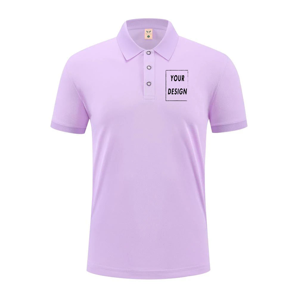 2025 Summer Causal Polo Shirt Custom Logo Printed Text Picture Brand Embroidery Personal Design Breathable Men And WomenTops - Matrix-studios.com
