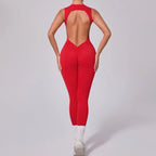 Female Jumpsuit One Pieces Fitness Overalls Body Sexy Bodysuit Sports Jumpsuit Gym Sportswear Pants Woman Clothing Black Romper - Matrix Studios