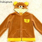 2025 Ropa Mujer Japanese Hoodies Jackets Women's Clothing Bear Ear Hooded Zipper Sweatshirts Fashion Casual Cute Hoodie Tops - Matrix Studios