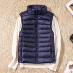 Women Sleeveless Vest Jackets Winter Fashion Male Cotton-Padded Vest Coats women Stand Collar Warm Waistcoats Clothing - Matrix Studios