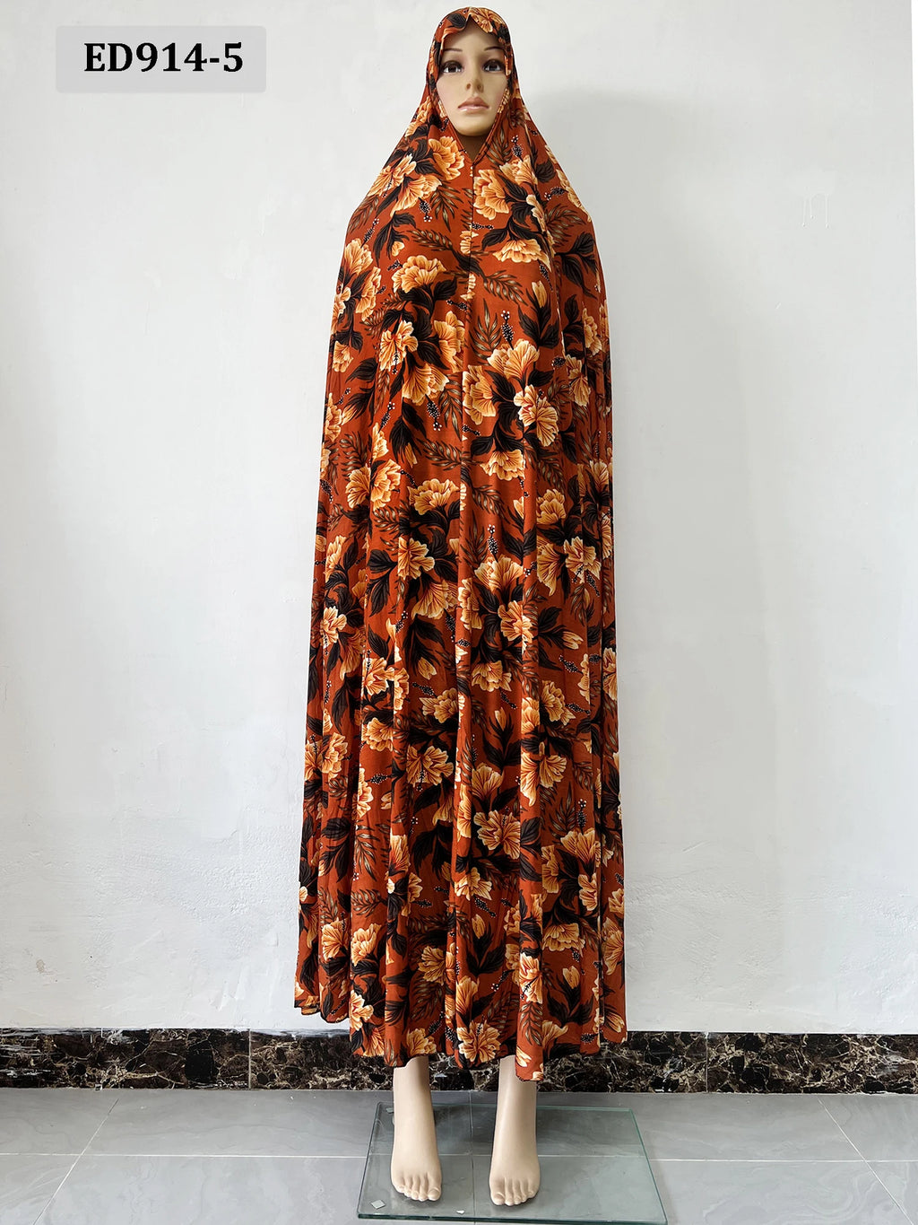 6XL  Muslim Womens Hooded Abaya African Sleeveless Prayer Garment Kaftan Dress With Hijab Floral Dubai Saudi Robe Ramadan - Matrix-studios.com