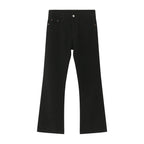 Male Japan Korea Style Vintage Denim Trousers Pant Men High Street Hip Hop Casual Hole Small Flare Jeans Pant - Matrix Studios