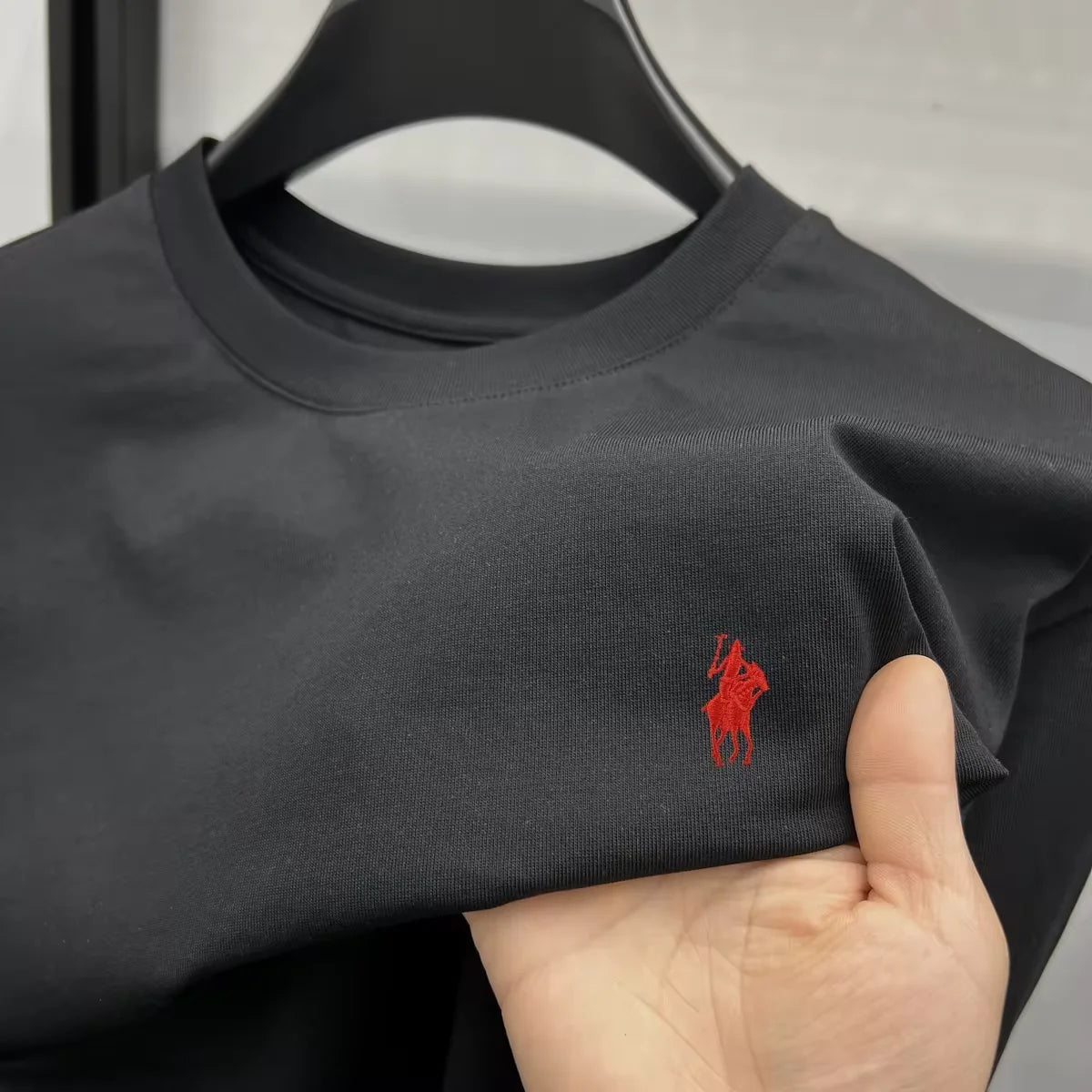 100% pure cotton short sleeve round neck men's T-shirt hot selling luxury brand summer exquisite pony embroidery breathable top - Matrix Studios